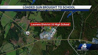 Loaded gun found in bookbag at Laurens District 55 High School, deputies say