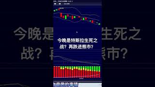 #shorts今晚特斯拉生死之战，再跌就进熊市📉？