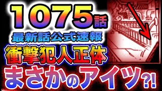 【ワンピース 1075話公式速報】ベガパンクを襲った犯人の衝撃正体とは？まさかのアイツだった？！(予想妄想)