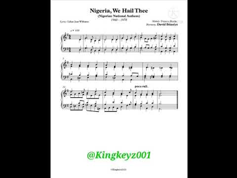 The Nigerian National Anthem | Nigeria, We Hail Thee - YouTube