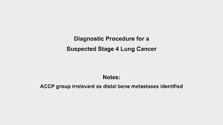 EBUS training video - diagnostic procedure for a suspected Stage 4 lung cancer