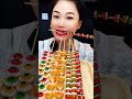 fruitskewers p8 😱 shorts chewing sound fruit candy food