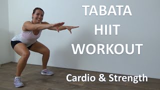 Tabata HIIT Workout – 36 Minute Intense Cardio \u0026 Strength HIIT Workout Routine At Home