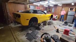 C5 Corvette with TSP 233/239 cam with Flowtech headers and x-pipe no mufflers first start