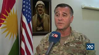 Maj Gen Eric T Hill, SOJTF OIR commander, speaks to Kurdistan 24