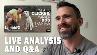 Clicker/Marker Dog Training Analysis and Q\u0026A