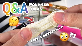 Polymer Clay Tips and Tricks you didn’t know for Beginners 🌟| Q\u0026A | Strawberrypuffcake