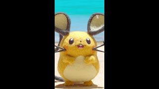 デデンネと大きなポケモン!?