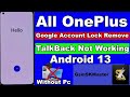 All OnePlus+ Latest Secuirty FRP Bypass Android 11,12,13 100% Working Method By GsmSKMaster