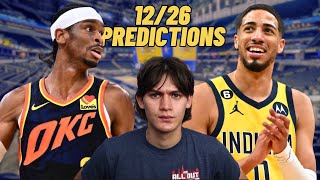 NBA PREDICTIONS \u0026 BEST BETS 12/26!