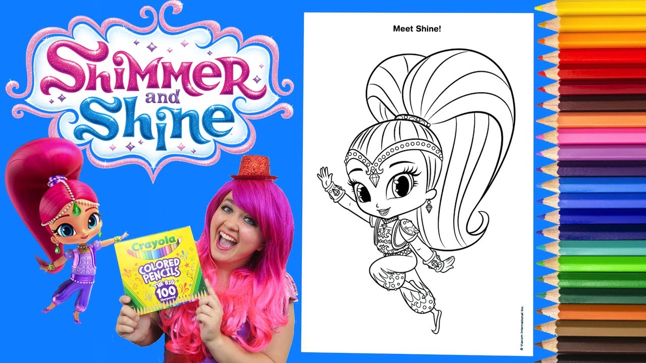 Kimmi The Clown - Coloring Shine Shimmer And Shine Coloring Book Page ...