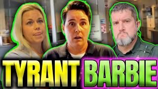 No ID, No Freedom!! Barbie Boss & Gender Confused Cop STOMP on Citizen Rights Like It's North Korea