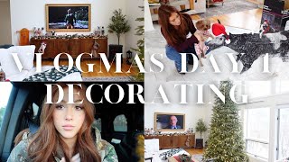 ♡ VLOGMAS 2023 DAY 1: cozy decorate with me + christmas decor tour!