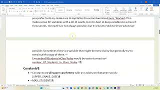 CS210 Program Standards Part 01