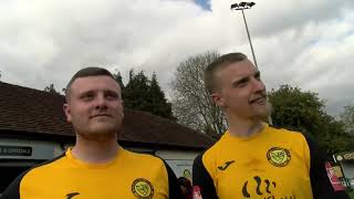 Merstham 1-1 East Grinstead Town | Billy Oram and Kyle Moxham Interview | 20th April 2024