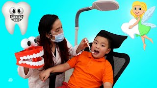 Alex Pretend Play Going To The Dentist | Tooth Fairy Story for Kids