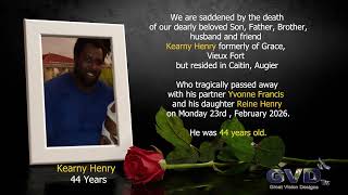 Death Announcement of Kearny Henry ( Short)