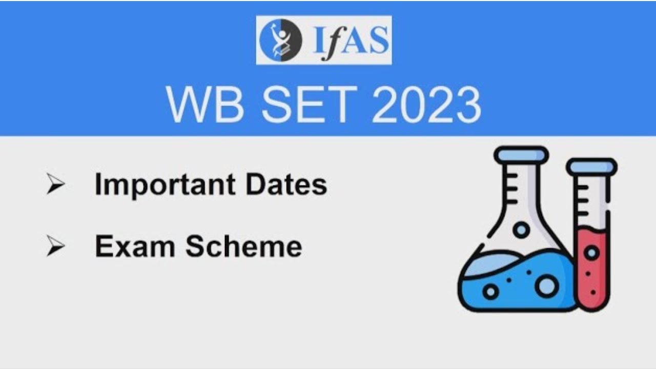 WB SET 2023 Notification | Exam Dates | Exam Scheme | IFAS Publications ...