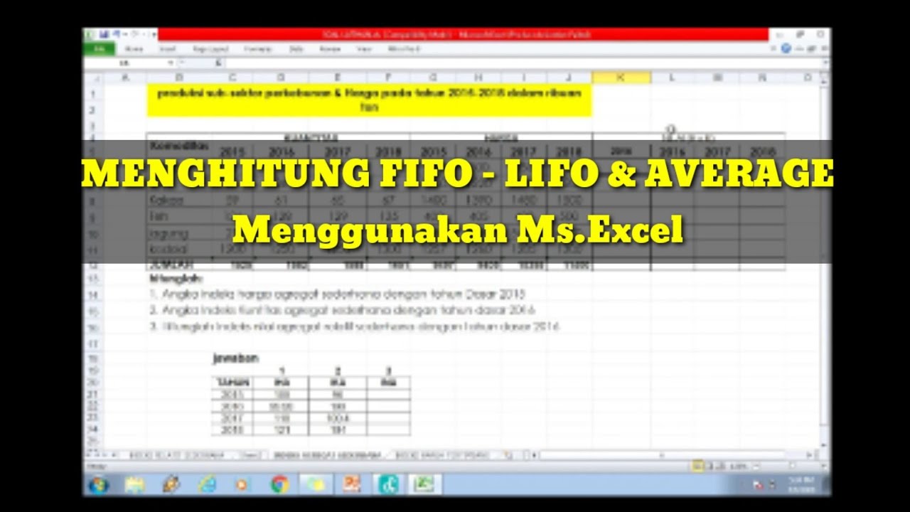 Rumus Fifo Lifo Dan Average – Sinau