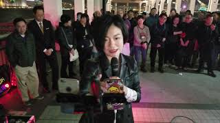 19/03/16(22：02) ending 身騎白馬 + 坐上火車去拉薩 + 高山青 + 完場花絮  香港旺角小龍女 龍婷 Stacey Long @中環10號碼頭 19/03/16