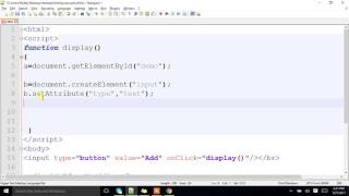 How To create Text fields dynamically using JavaScript?.