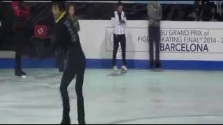 Yuzuru Hanyu GPF 2014 funny moment