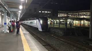 E353系S102+S202編成　新宿往復試運転初日　入区