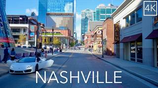 Nashvegas City Drive 4K - Nashville Tennessee Driving Tour