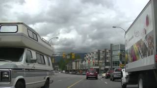 Driving in NORTH VANCOUVER - Lonsdale Avenue/ Marine Drive / Capilano Road - Beautiful BC CANADA