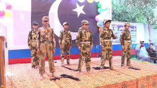 Kabhi ungli mat uthana | small boys creative performous [ by quaid e azam model girls high school