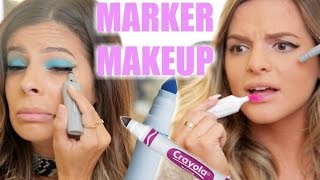 DOING MAKEUP WITH MARKERS w. Casey Holmes