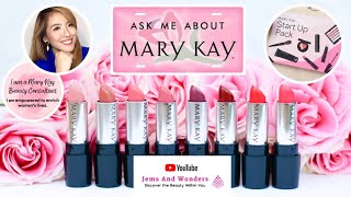 Starting a Mary Kay Business plus Product Demo on Mary Kay Lipstick Swatches 💋