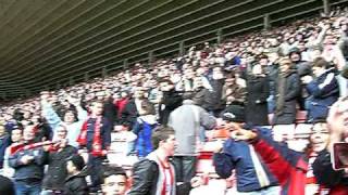 Sunderland fans celebrate beating Newcastle United