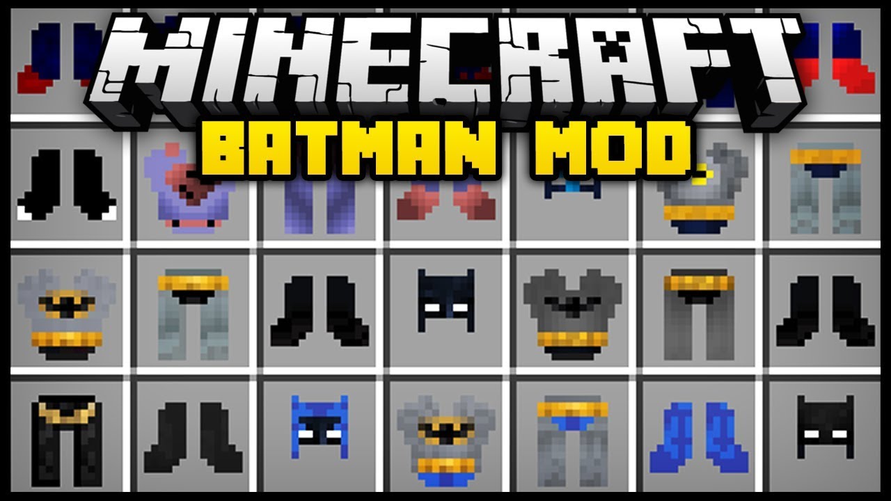 Minecraft BATMAN MOD (Mod Showcase) - YouTube