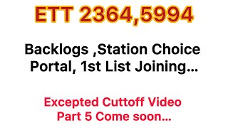 5994 New Update Today|#Ett 2364 New update today|#ETT 5994 ਭਰਤੀ ਸਬੰਧੀ Joining | Backlogs Candidates