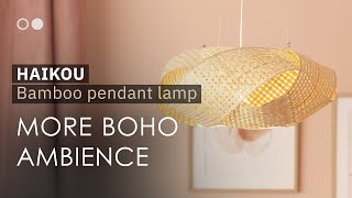 Haikou Bamboo Pendant Lamp - Ledkia