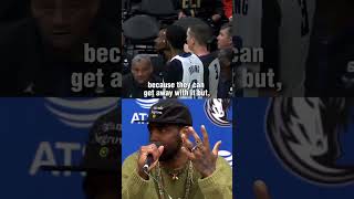 Kyrie spoke about getting a fan ejected from the Mavs-Hornets game