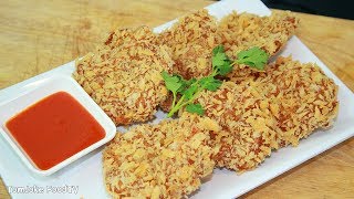 ทอดมันกุ้ง ทำง่ายไม่ยุงยากหอมอร่อย Deep Fried Shrimp Cakes