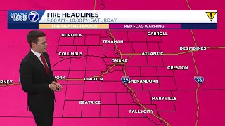 Turning windy, extreme fire danger Saturday in Omaha area