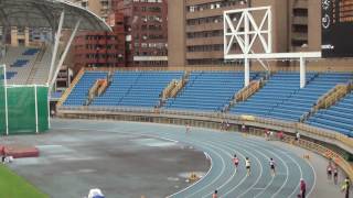 20160612160913  105年臺北市青年盃田徑賽高中男4x400公尺接力决賽  北市中正高中奪金牌、北市松山家商（蔡學凱.謝瑋哲.張景岳.劉育富）奪銀牌、 北市陽明高中奪銅牌。