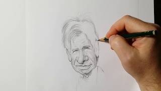 Harrison Ford Caricature Timelapse- Part One