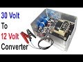 How to make 30 volt to 12 volt converter