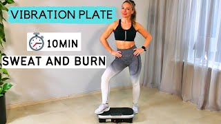 10 Min VIBRATION PLATE workout for weight loss \u0026 Cellulite reduction!