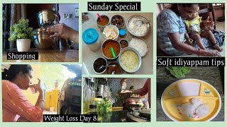 TAMIL VLOG NAGERCOIL /Weekend Routine with 2kids/Soft idiyappam /Sunday Spcl Lunch |Tiptop shopping