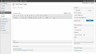 WordPress Video Tutorial Training Series - 04 - Creating & Editing Pages
