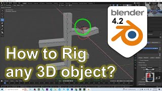 Blender 4.2 How to Rig any 3D Mesh? | Tutorial #blender #rigging #skinweight #tutorial