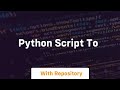 python script to