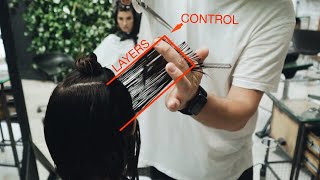 how to cut perfect salon bob with bangs