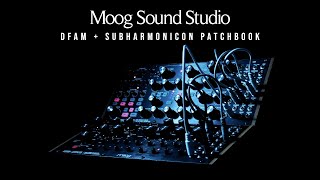 Moog Sound Studio patches: DFAM + Subharmonicon.