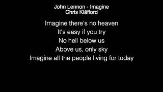 Chris Kläfford - Imagine Lyrics ( John Lennon  , America's Got Talent 2019 )
